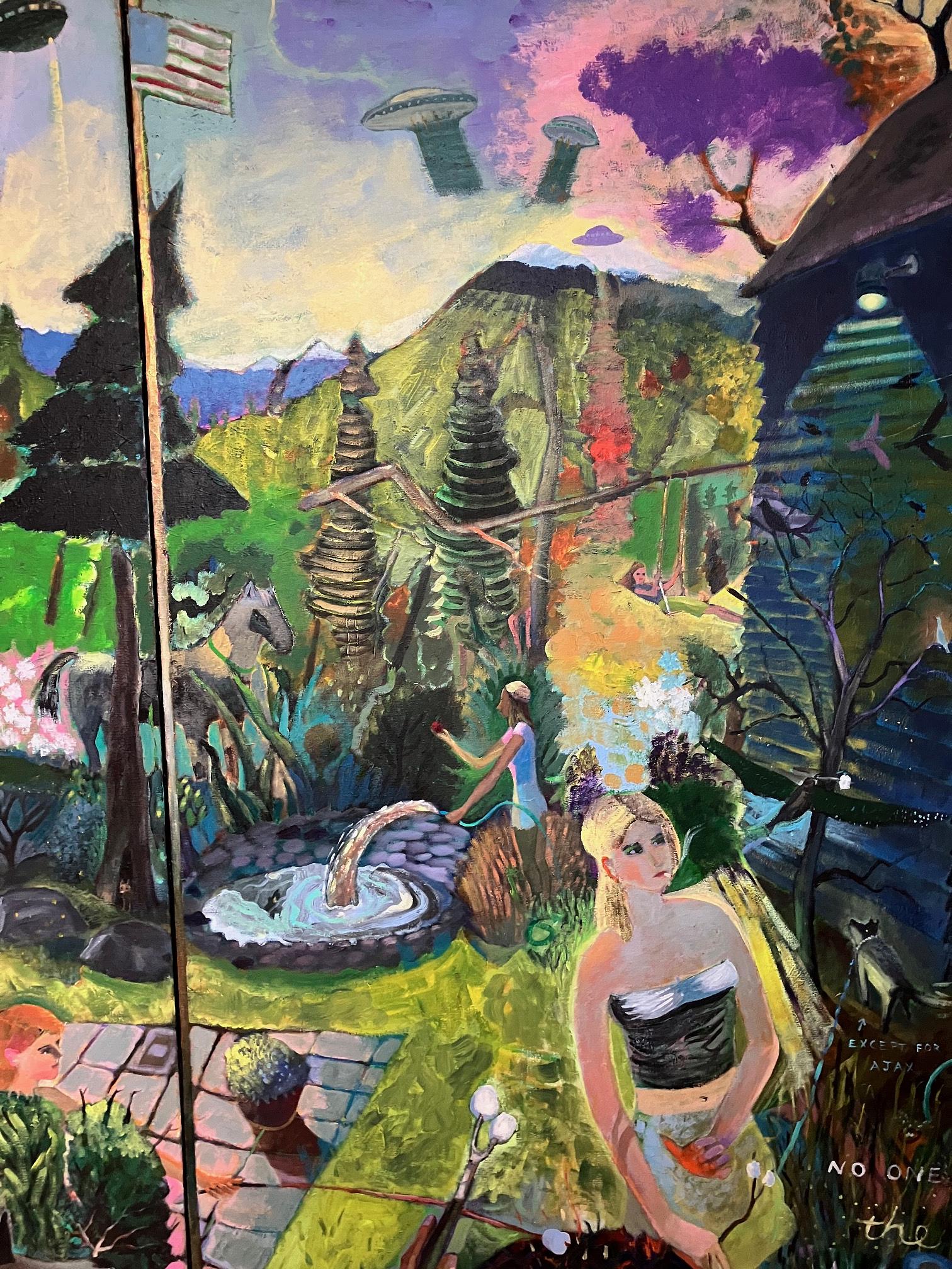 Arrival. [detail of right panel of diptych]